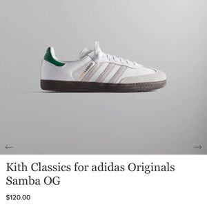 NWT Kith Classics Adidas Samba OG